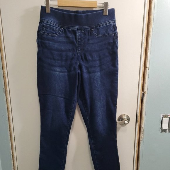 Small Ricki's Dark Wash Pull-On Jegging - Picture 3 of 7